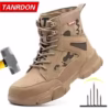 Sneakers Indestructible Shoes Work Safety Shoes With Steel Toe Cap Puncture-Proof Male Security Protective Shoes Tactical Boots