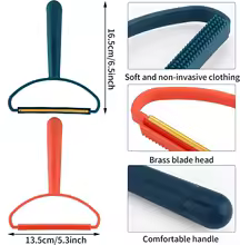 Portable Pet Hair Remover Double Sided Lint Remove Brush Manual Fluff Remover Clothes Fuzz Fabric Shaver Carpet Clothes Brush - Image 5