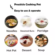 Multifunction Electric Cooker Hot Pot 1-2 People Heating Pan Multi Ramen Pot Machine Mini Rice Cook Kitchen Appliance Korea 220V - Image 4