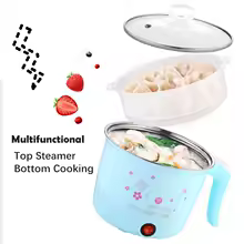 Multifunction Electric Cooker Hot Pot 1-2 People Heating Pan Multi Ramen Pot Machine Mini Rice Cook Kitchen Appliance Korea 220V - Image 2