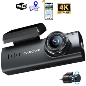24H Parking Night Vision 4K UHD Look Recording Dash Cam DVR Video Recorder Built-In Wi-Fi Support GPS Car Front Rear Camera