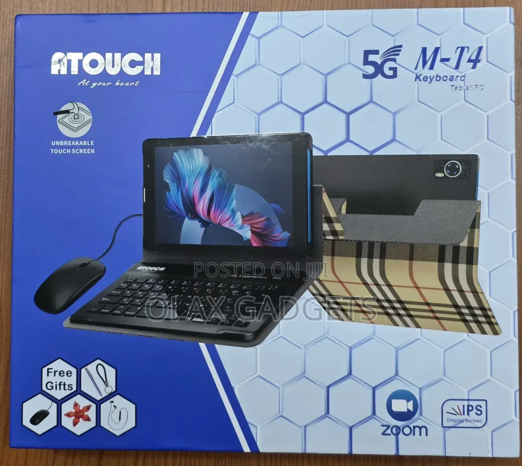 New Atouch M-T4 256 GB Black +1 19 Brand New Condition 8 GB RAM 256 GB Storage Capacity microSD up to 32GB Card Slot TN Display Type 800 x 1280px Resolution